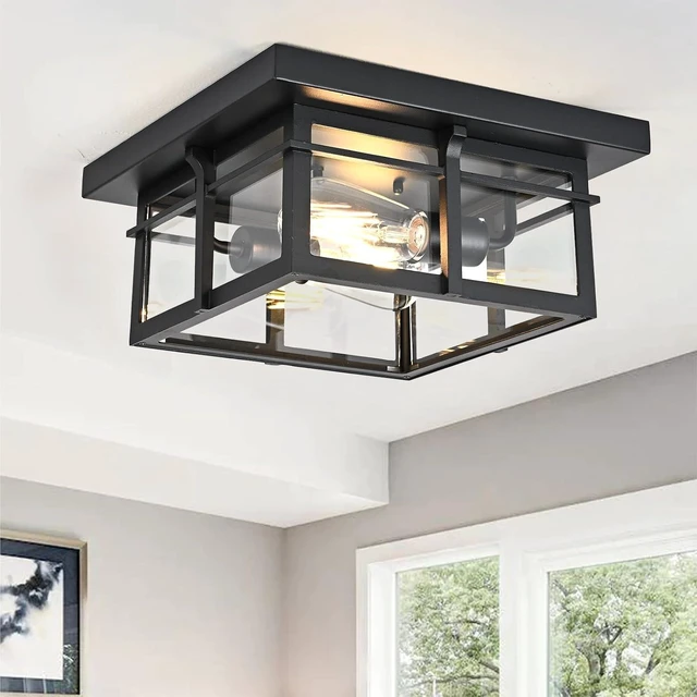 Alt view image 2 of 7 - Flush Mount Ceiling Light Fixtures,Outdoor Ceiling Porch Light