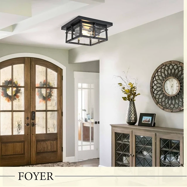 Alt view image 5 of 7 - Flush Mount Ceiling Light Fixtures,Outdoor Ceiling Porch Light