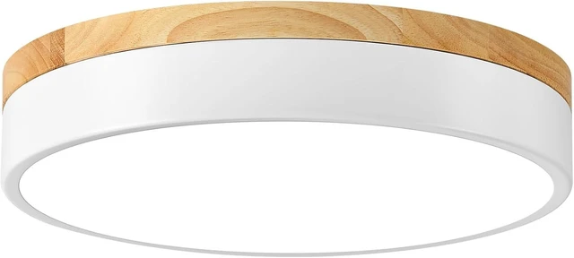 Main image of Dimmable LED Ceiling Light Fixture,White Round Flush Mount Lighting,11.8in