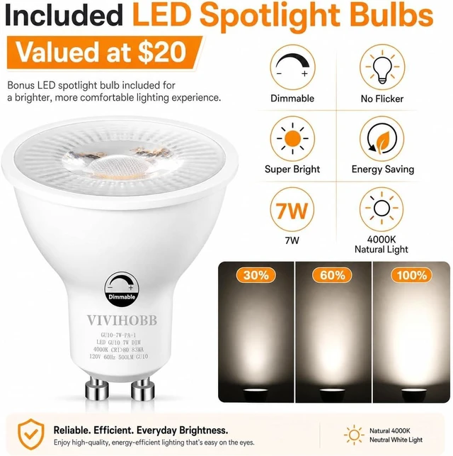 Alt view image 5 of 7 - Dimmable Plug in Track Lighting,Plug in Ceiling Light Fixture,Balck 4 Light Track Light with 16.4' Long Cord,Dimming Switch,4 Way Ceiling Spotlight,Rotatable,LED Bulbs Included