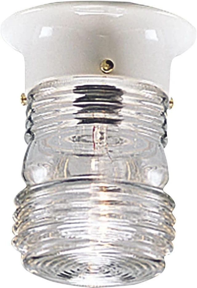 Main image of Progress Lighting Outdoor Flush Mount Light, White