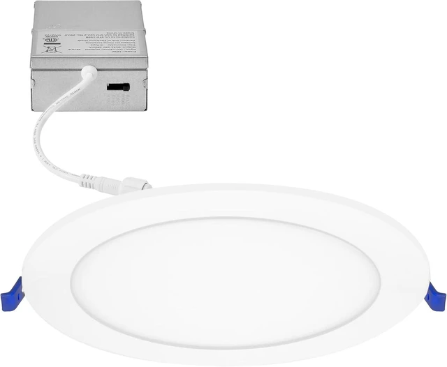 Main image of Maxxima 8 in. 5 CCT Round Slim Recessed LED Downlight, 1600 Lumens, White