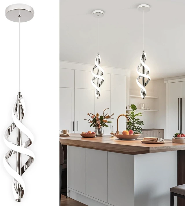 Main image of Pendant Light,4000K Modern LED Pendant Lights Kitchen Island,Adjustable Pendant Lighting Over Island Hanging Pendant Light Fixtures for Kitchen Dining Room Hallway Foyer
