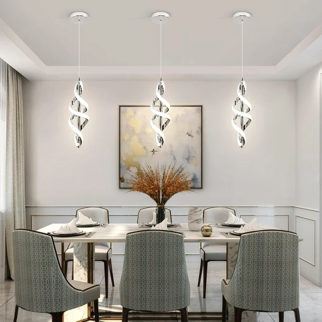 Alt view image 7 of 7 - Pendant Light,4000K Modern LED Pendant Lights Kitchen Island,Adjustable Pendant Lighting Over Island Hanging Pendant Light Fixtures for Kitchen Dining Room Hallway Foyer