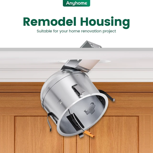 Alt view image 2 of 7 - 6 Inch Remodel Recessed Light Housing,Can Light Housing 6 Pack