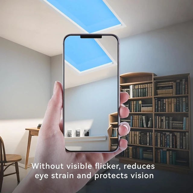 Alt view image 2 of 7 - 2x1 Ft Artificial Skylight, APP Control Smart Ceiling Light