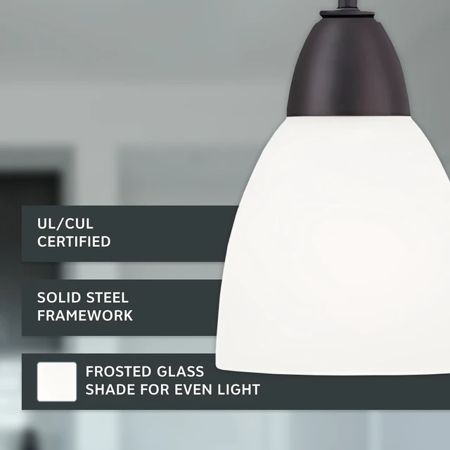 Alt view image 3 of 6 - Designers Fountain 15005-MP-34 Torino Mini Pendant, Oil Rubbed Bronze