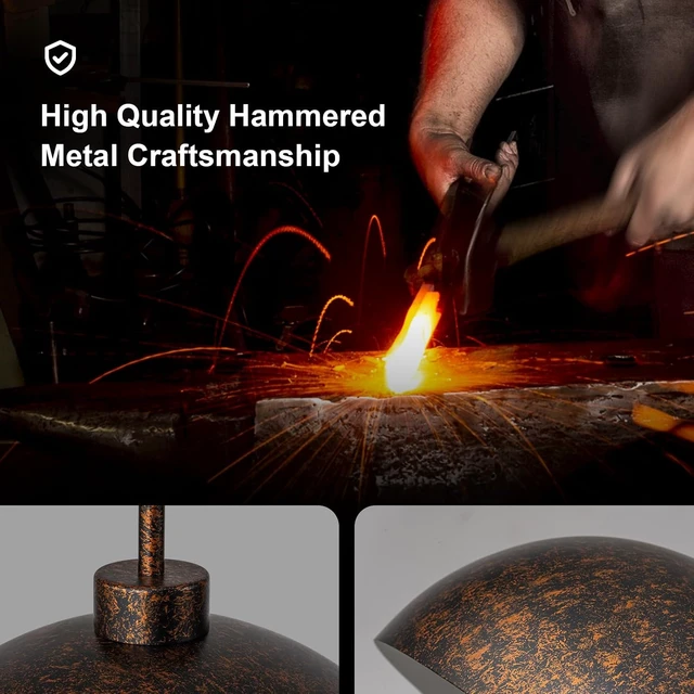 Alt view image 5 of 7 - 2 Light Copper Dome Pendant Lights Kitchen Island