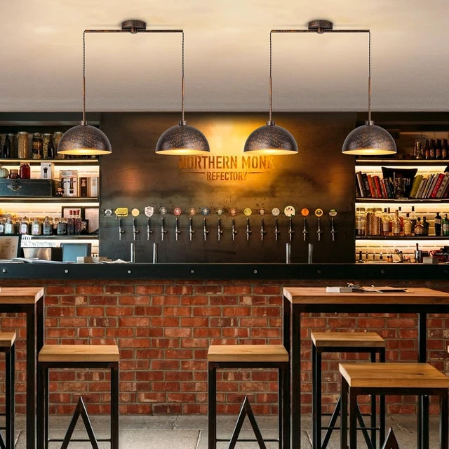 Alt view image 6 of 7 - 2 Light Copper Dome Pendant Lights Kitchen Island