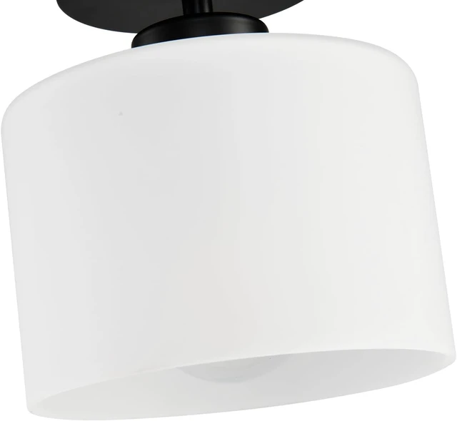 Alt view image 3 of 7 - Semi Flush Mount Ceiling Light, Modern Kitchen Lighting Fixtures Ceiling, Rustic Ceiling Light Fixtures, Ceiling Lights with Glass Shade for Hallway Foyer Entryway Bedroom