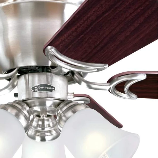 Alt view image 5 of 7 - Westinghouse Contempra Trio Ceiling Fan with Light, 42-Inch, Brushed Nickel