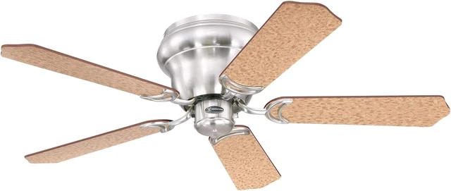 Alt view image 6 of 7 - Westinghouse Contempra Trio Ceiling Fan with Light, 42-Inch, Brushed Nickel