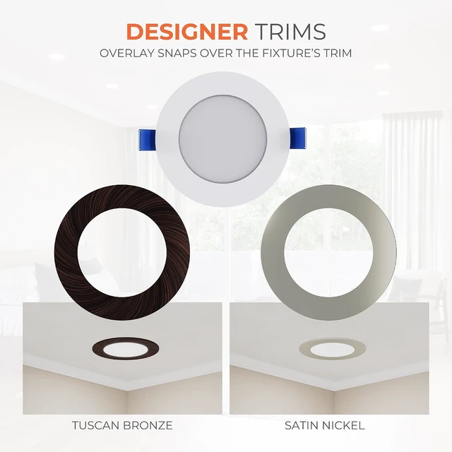 Alt view image 3 of 7 - HALO HLB Canless LED Recessed Lighting 4 inch 5CCT Lumen Select 2 Trims
