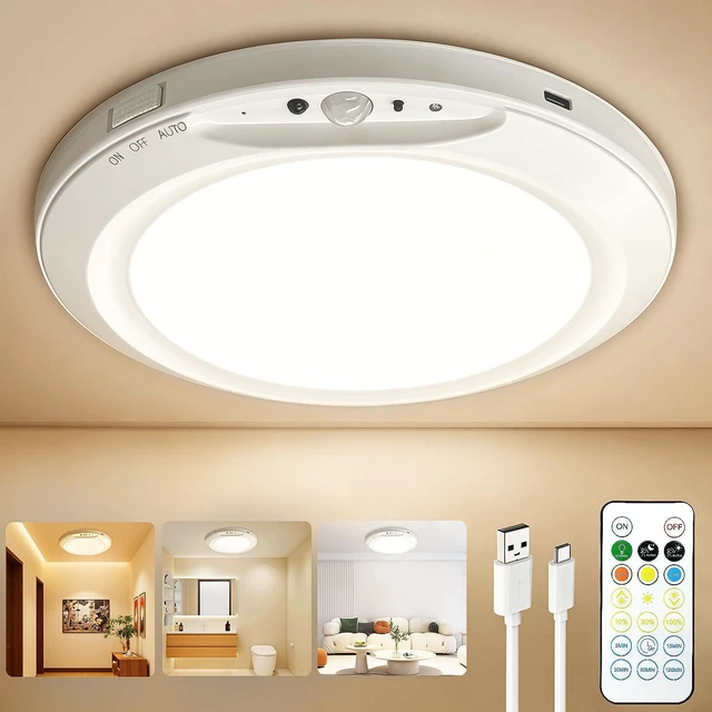 Main image of Rechargeable Motion Sensor Ceiling Light Motion Sensor Light