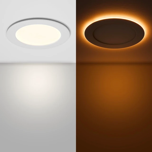 Alt view image 5 of 7 - Maxxima 6" Slim Recessed LED Downlight with Night Light, 900 Lumens, 5 CCT