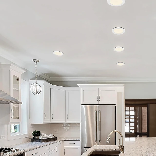 Alt view image 6 of 7 - Maxxima 6" Slim Recessed LED Downlight with Night Light, 900 Lumens, 5 CCT
