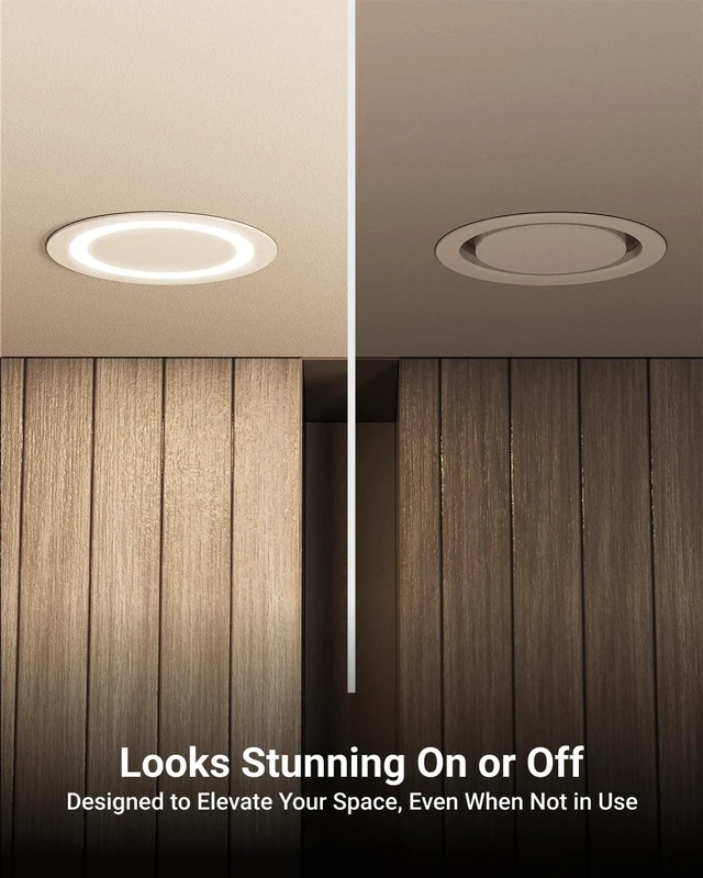 Alt view image 3 of 7 - Sunco 12 Pack 6 Inch Slim Canless LED Recessed Lights, 5CCT, 14W, Dimmable