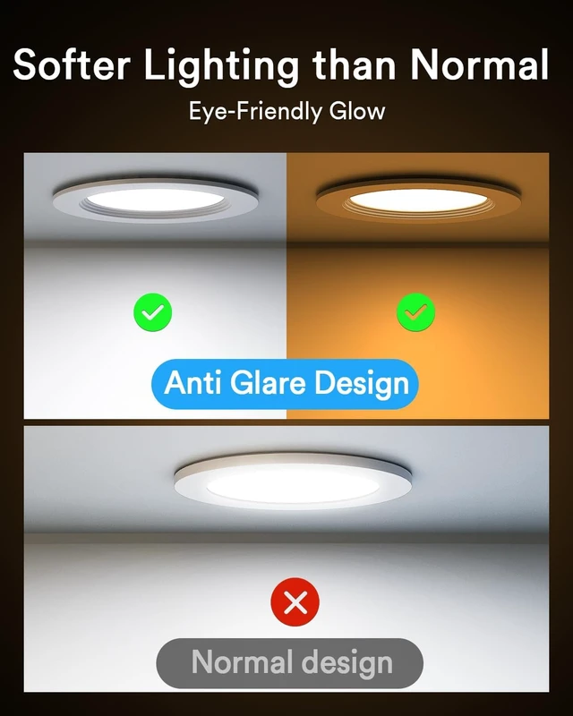 Alt view image 5 of 7 - Lumary Smart WiFi LED Recessed Lighting 4'', RGBWW Ceiling Can Light, 4Pack