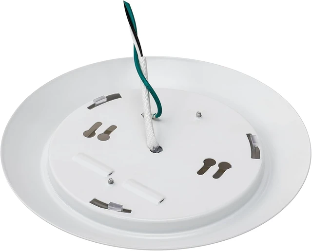 Alt view image 3 of 7 - WAC Lighting Disc 6in LED Round Flush Mount with Recessed Retrofit Kit 5-CCT Selectable 2700K-3000K-3500K-4000K-5000K 15W 950 Lumens in White (Pack of 4)