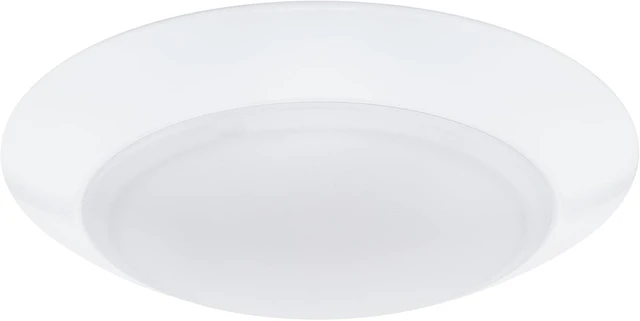 Alt view image 6 of 7 - WAC Lighting Disc 6in LED Round Flush Mount with Recessed Retrofit Kit 5-CCT Selectable 2700K-3000K-3500K-4000K-5000K 15W 950 Lumens in White (Pack of 4)