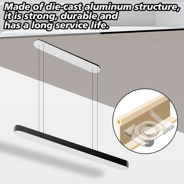 Alt view image 6 of 7 - Shimeyao 100 Pcs T Bar Ceiling Grid Clips for Hanging Track Light, Silver