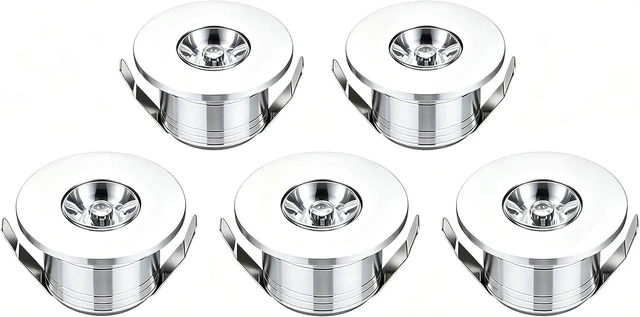 Main image of 5pcs 1W 1 Inch Recessed LED Lights Mini Recessed LED Lights AC 120V