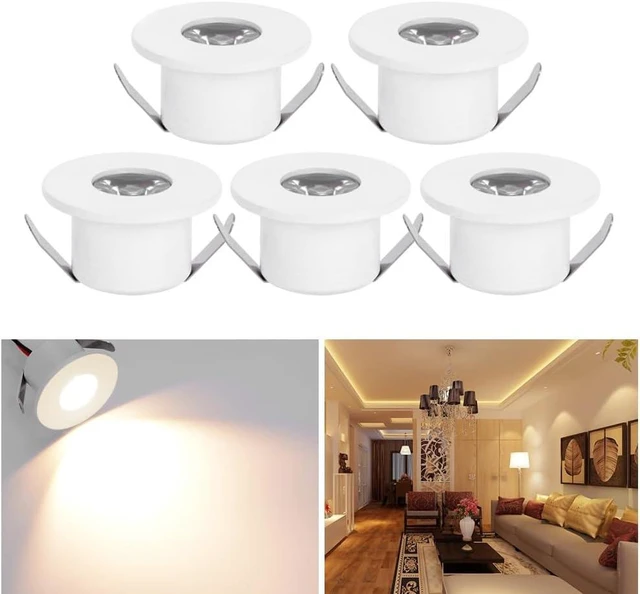 Main image of 5pcs 1W 1 Inch Recessed LED Lights Mini Recessed LED Lights AC 120V