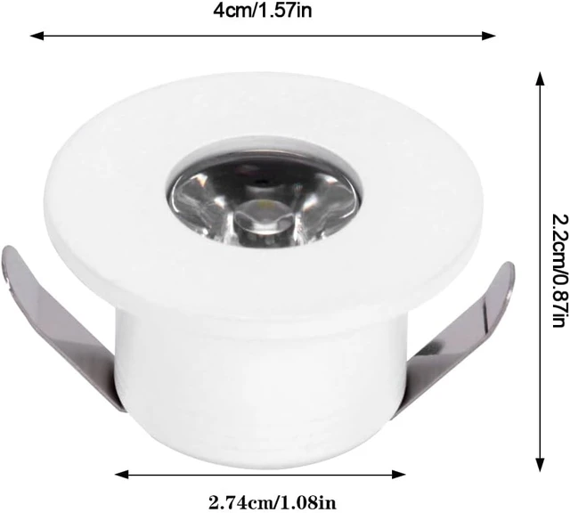 Alt view image 2 of 7 - 5pcs 1W 1 Inch Recessed LED Lights Mini Recessed LED Lights AC 120V