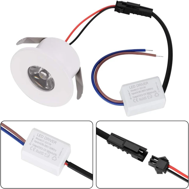 Alt view image 3 of 7 - 5pcs 1W 1 Inch Recessed LED Lights Mini Recessed LED Lights AC 120V