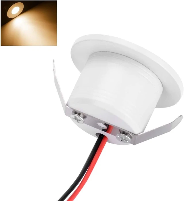 Alt view image 4 of 7 - 5pcs 1W 1 Inch Recessed LED Lights Mini Recessed LED Lights AC 120V