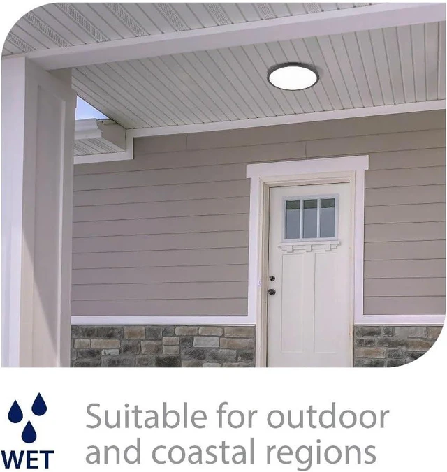 Alt view image 3 of 4 - WAC Lighting, Round 11in LED Energy Star Flush Mount 3500K in White