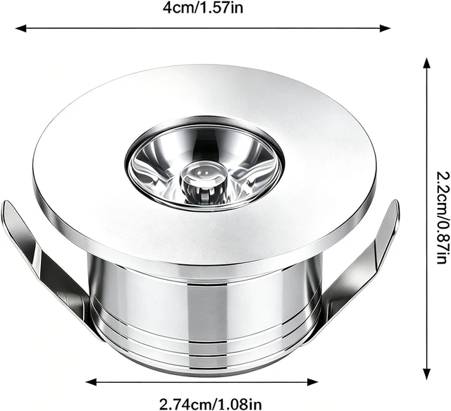 Alt view image 4 of 7 - 5pcs 1W 1 Inch Recessed LED Lights Mini Recessed LED Lights AC 120V