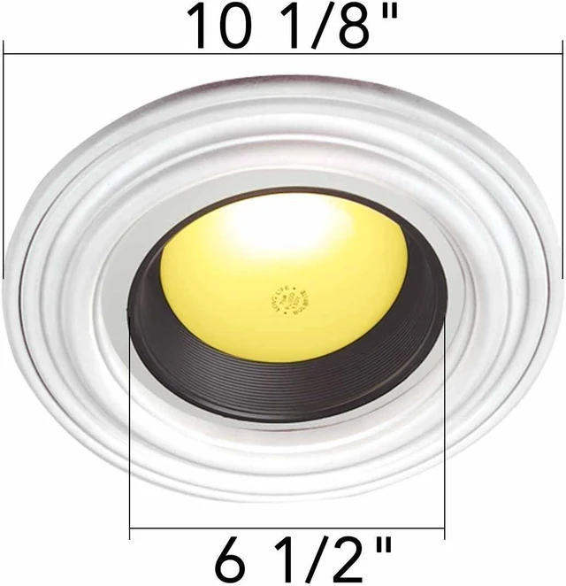 Alt view image 3 of 5 - Renovators Supply 10.13 in OD Ceiling Trim Medallion White Polyurethane