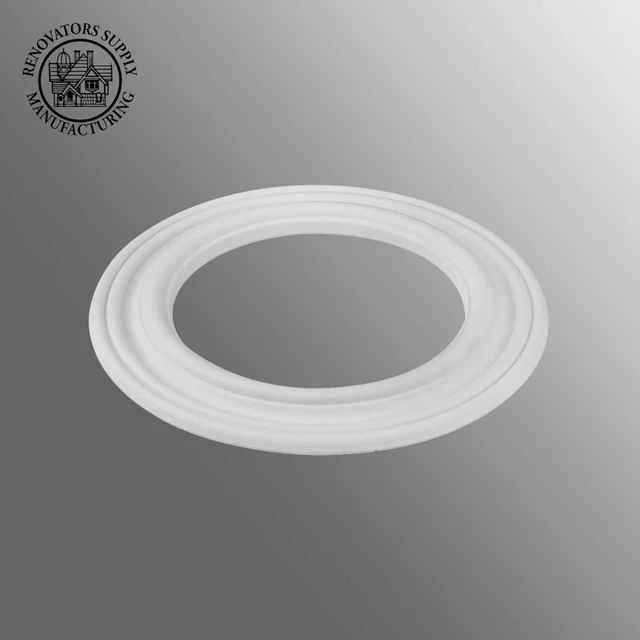 Alt view image 2 of 5 - Renovators Supply 10.13 in OD Ceiling Trim Medallion White Polyurethane
