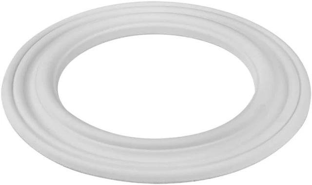 Main image of Renovators Supply 10.13 in OD Ceiling Trim Medallion White Polyurethane