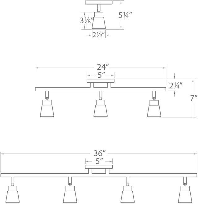 Alt view image 4 of 5 - WAC Lighting, Solo 4 Light LED Energy Star Fixed Rail 3000K in White