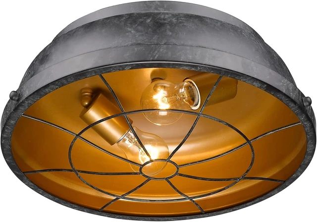 Alt view image 5 of 5 - Golden Lighting Bartlett Flush Mount
