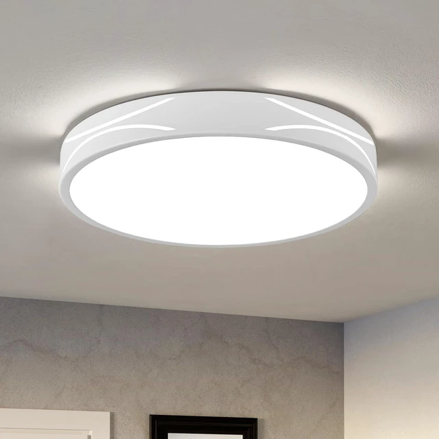 Main image of Modern Flush Mount Ceiling Light, Dimmable LED Ceiling Light, 11.8in