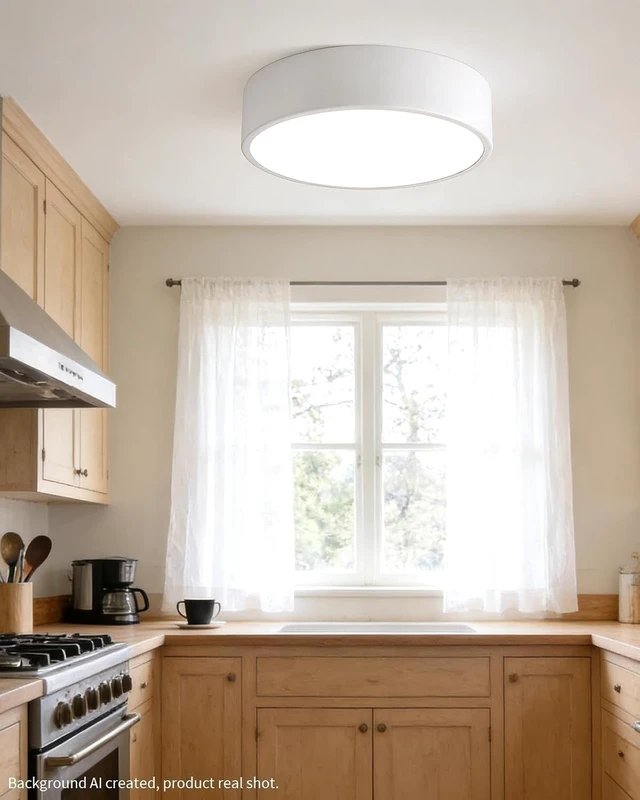 Alt view image 5 of 7 - LED Ceiling Light, Modern Round White 11.8 Inch 24W Dimmable 5CCT