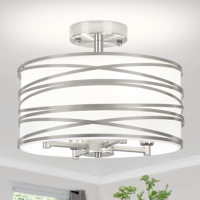 Main image of TOULMJ 4-Light Modern Semi Flush Mount Ceiling Light Hallway Light Fixtures