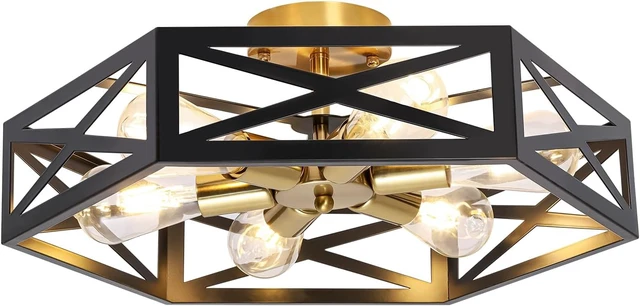 Main image of Semi Flush Mount Ceiling Light, Modern Fixtures Ceiling Mount