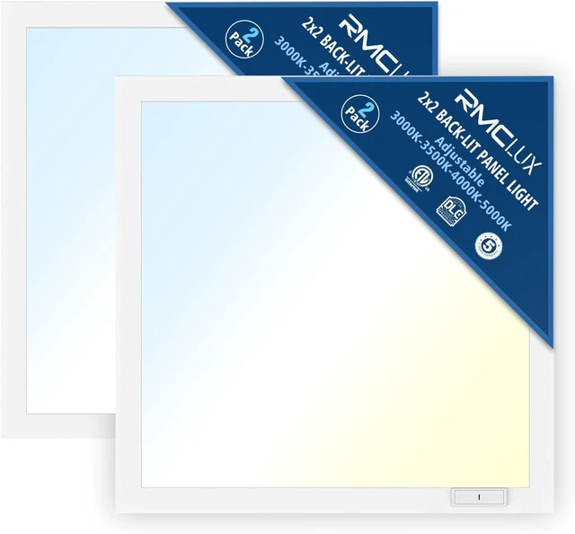 Main image of 2x2 LED Drop Ceiling Light Panel,6000LM Sensor-Ready,ETL 2 Pack