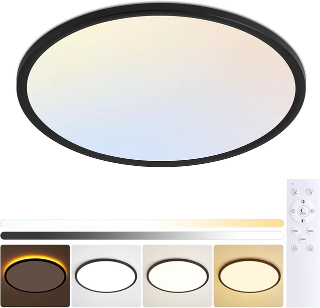 Main image of MOONSEA 20 Inch LED Flush Mount Ceiling Light Fixture with Remote Control