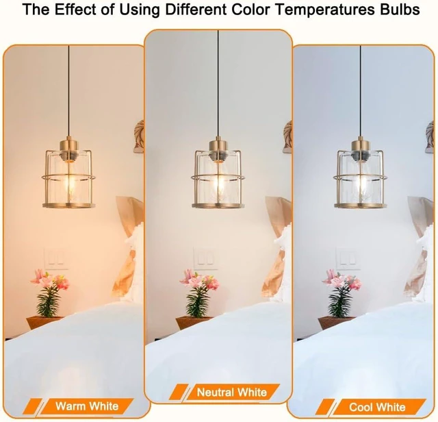 Alt view image 7 of 7 - Gold Hanging Light Plug in,Glass Plug in Pendant Lights for Coner,Adjustable Height Hanging Lights with Plug in Cord