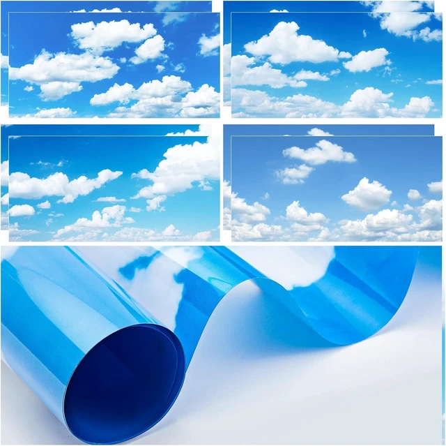 Main image of Amylove 8 Pcs Fluorescent Light Covers for Classroom, 4 x 2 ft, Cloud