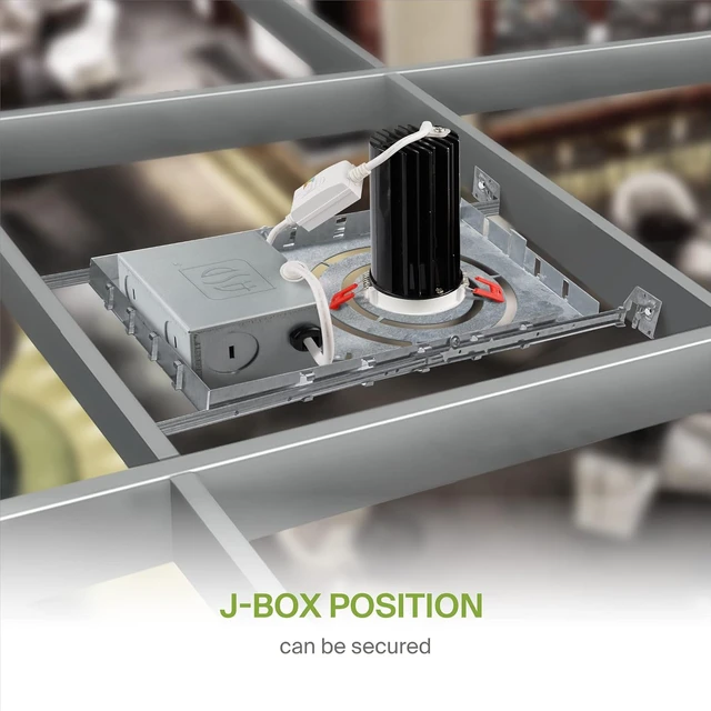 Alt view image 6 of 7 - ASD 6 Pack New Construction Mounting Plate, 3/4/6 Inch Wafer Light Bracket