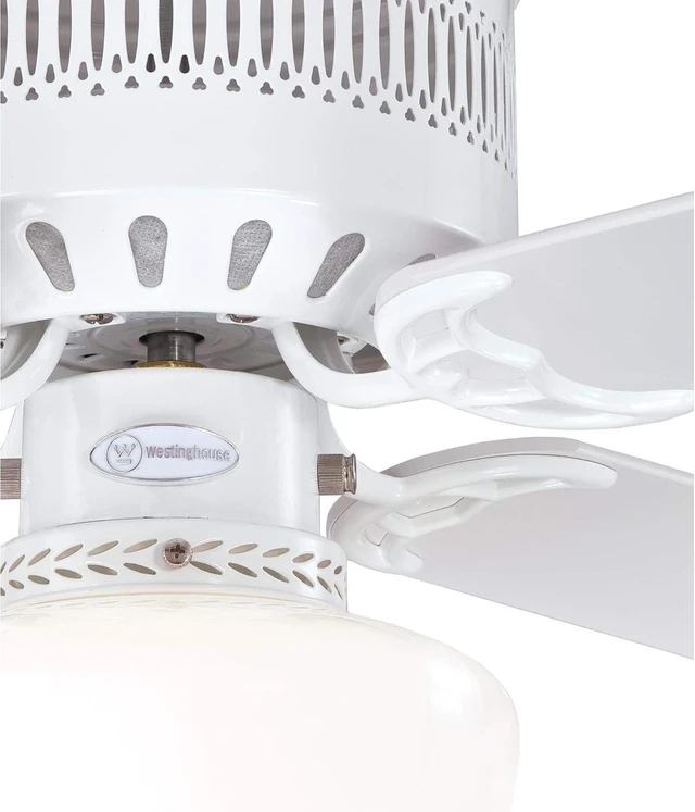 Alt view image 2 of 7 - Westinghouse Casanova Supreme Ceiling Fan with Light, 42-Inch, White