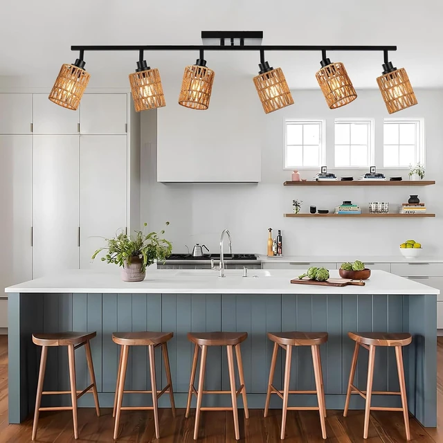 Alt view image 3 of 7 - MELUCEE Ceiling Track Lighting Kits 6 Light with Rotatable Light Head
