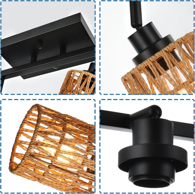 Alt view image 5 of 7 - MELUCEE Ceiling Track Lighting Kits 6 Light with Rotatable Light Head