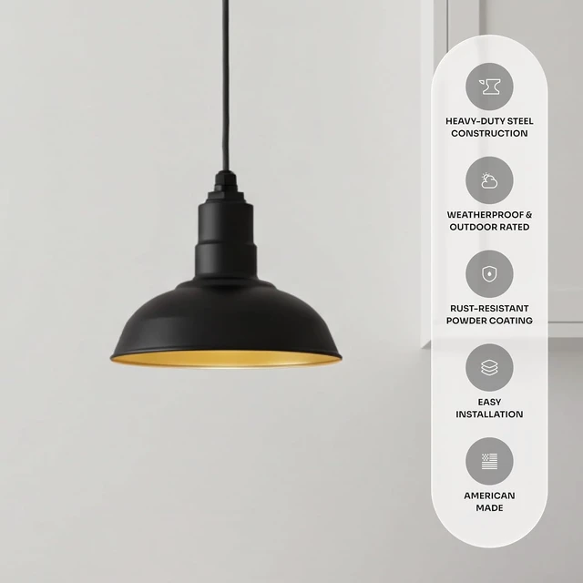 Alt view image 2 of 7 - Pendant Lights Kitchen Island 12 Inch Dome Steel Single Hanging | Red